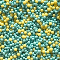 Посыпка кондитерская из дутого риса "Жёлто-голубой жемчуг" 50 г 096/2М