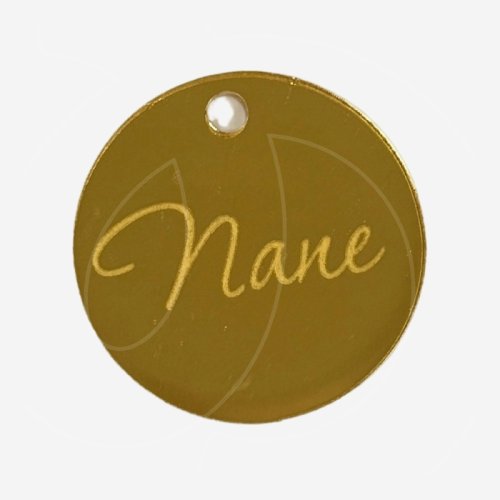 Топпер декоративный акриловый "Папе" Золото 5 см 