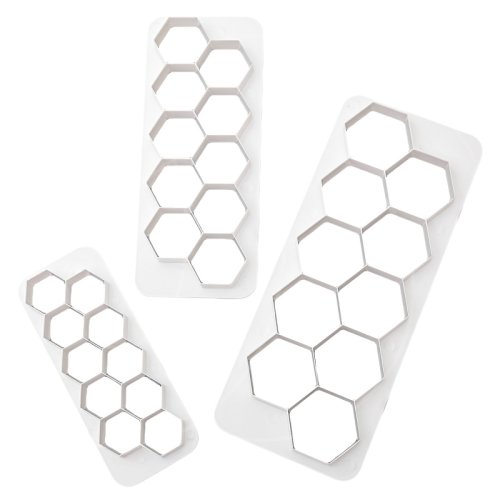 Набор вырубок-оттисков пластиковых "Соты" 3 шт 3804607