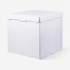 Коробка для торта белая 36х36х26 см 020400