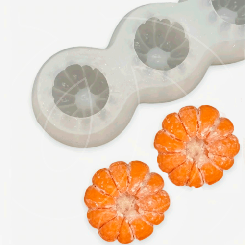 Молд силиконовый 3D "Мандарин очищенный" 3 шт 					