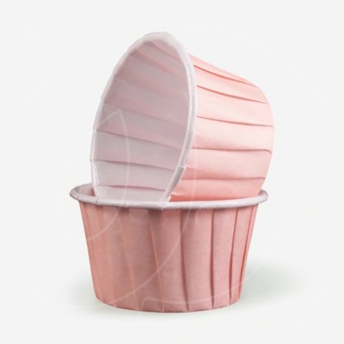 Капсула бумажная с подворотом Светло-розовая (с ламинацией) D50 H40 1 шт 850013