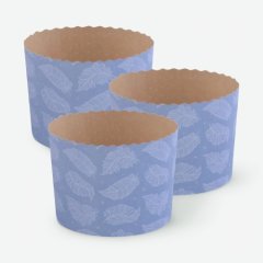 Форма для кулича "Перышко голубое" D110 H85 10 шт 